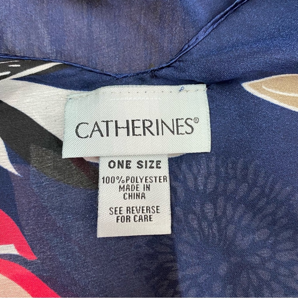 Catherines Floral Open Front Tassel Kimono One Size - Picture 5 of 6